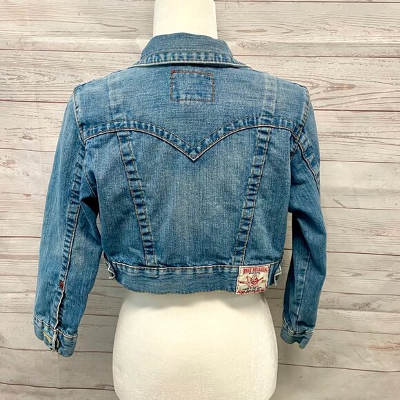 True Religion Jimmy Cropped Jean Jacket - Picture 2 of 6
